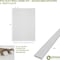 Ekena Millwork 94H x 1/2T Adjustable PVC Slat Wall Panel Kit w/ 2W Slats, Unfinished contains 22 Slats SWP66X94X0500UN - alternate 3